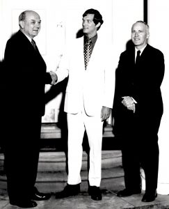 Dean Rusk (left), Henry Poole '71 (center), and J. Dickson Phillips, Jr. (right)